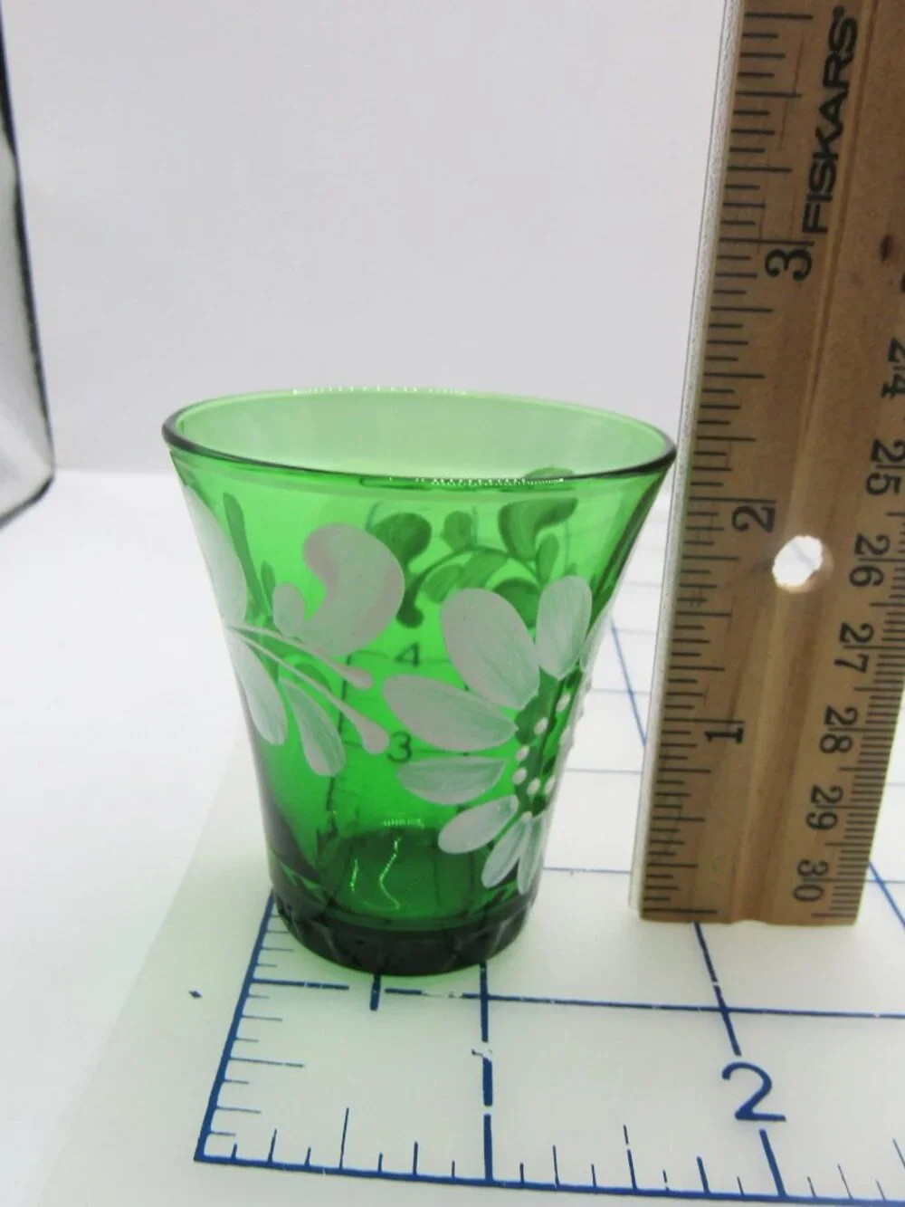 Hand Painted Italian Decanter With Six Cordials Shot Glasses